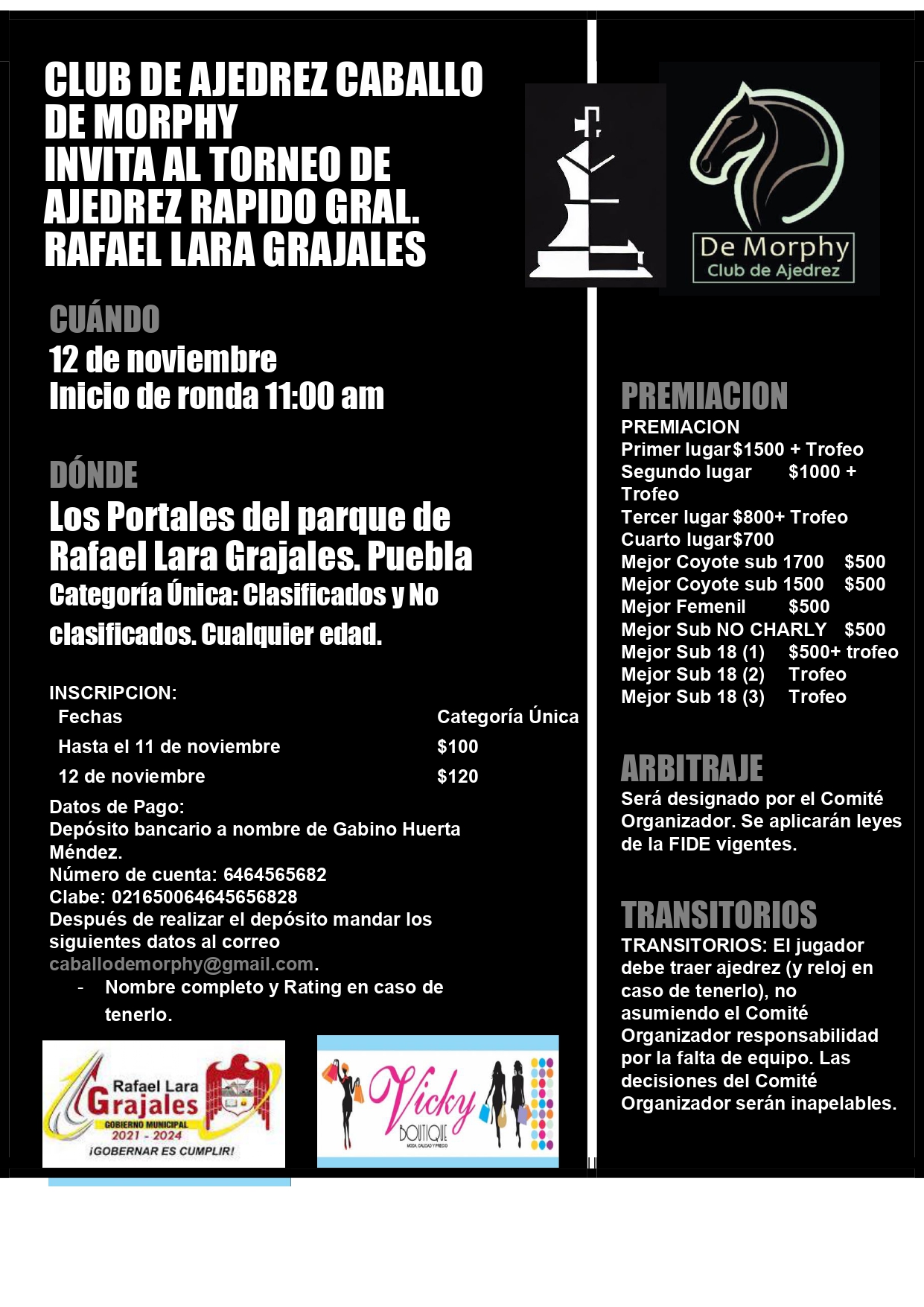 Torneo de Ajedrez Rapido Gral Rafael Lara Grajales